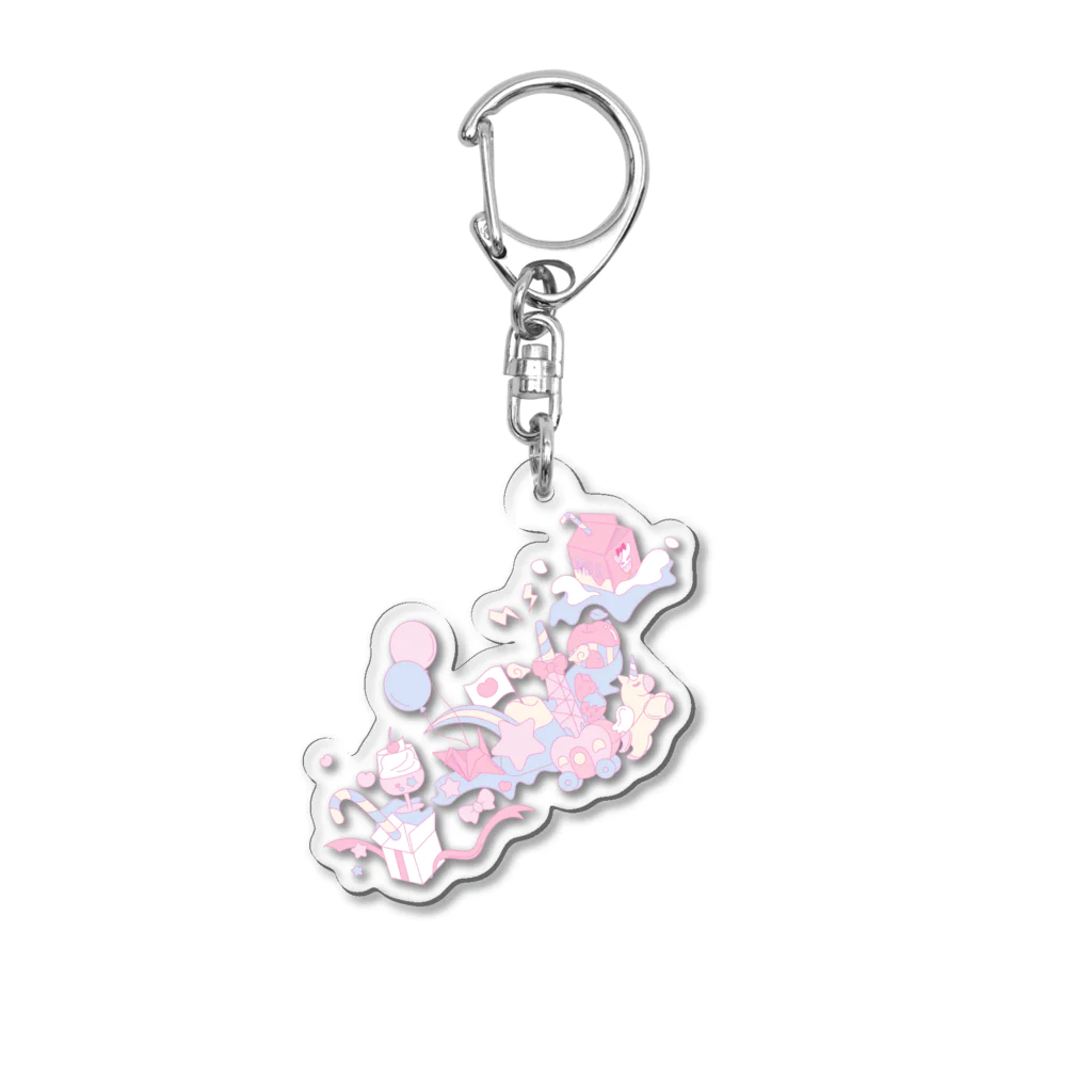 alepienaのkawaii kamo nippon Acrylic Key Chain