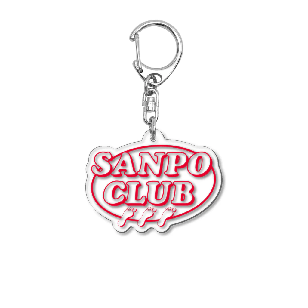 NujadeamのSANPO CLUB_Red Acrylic Key Chain