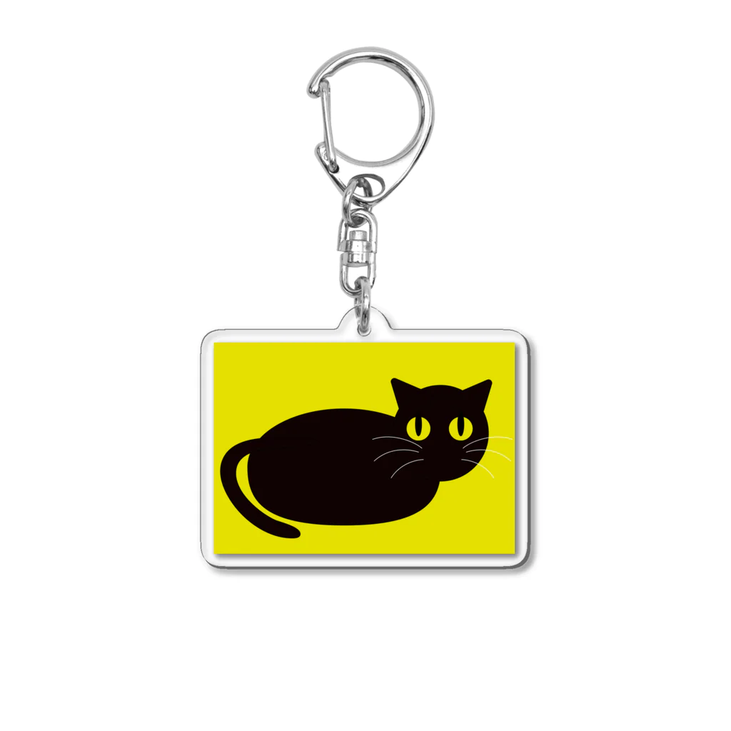 ポンコツヒツジのノラネコ（黒） Acrylic Key Chain