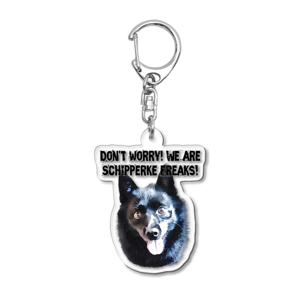 Doggie FreaksのSchipperke Freaks Acrylic Key Chain