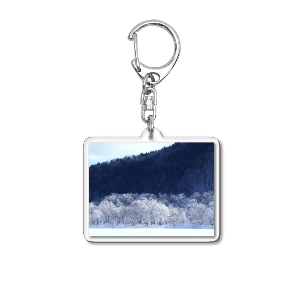 gallery  mihaccoの北海道の雪景色 Acrylic Key Chain