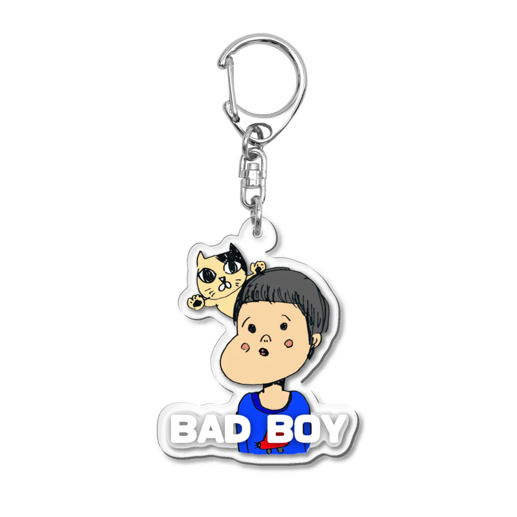 ゆうたんラーメンのBAD BOY Acrylic Key Chain