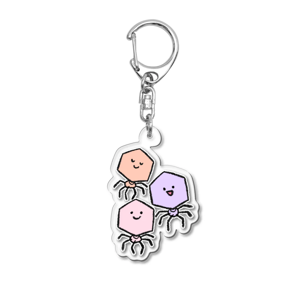 Phage Daisuki Clubのポドちゃんズ Acrylic Key Chain