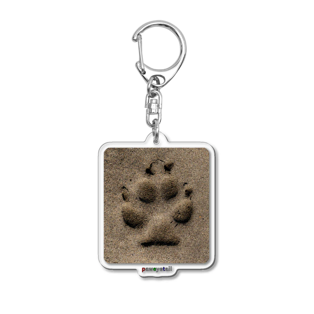 paweyetailの犬の足跡 Acrylic Key Chain