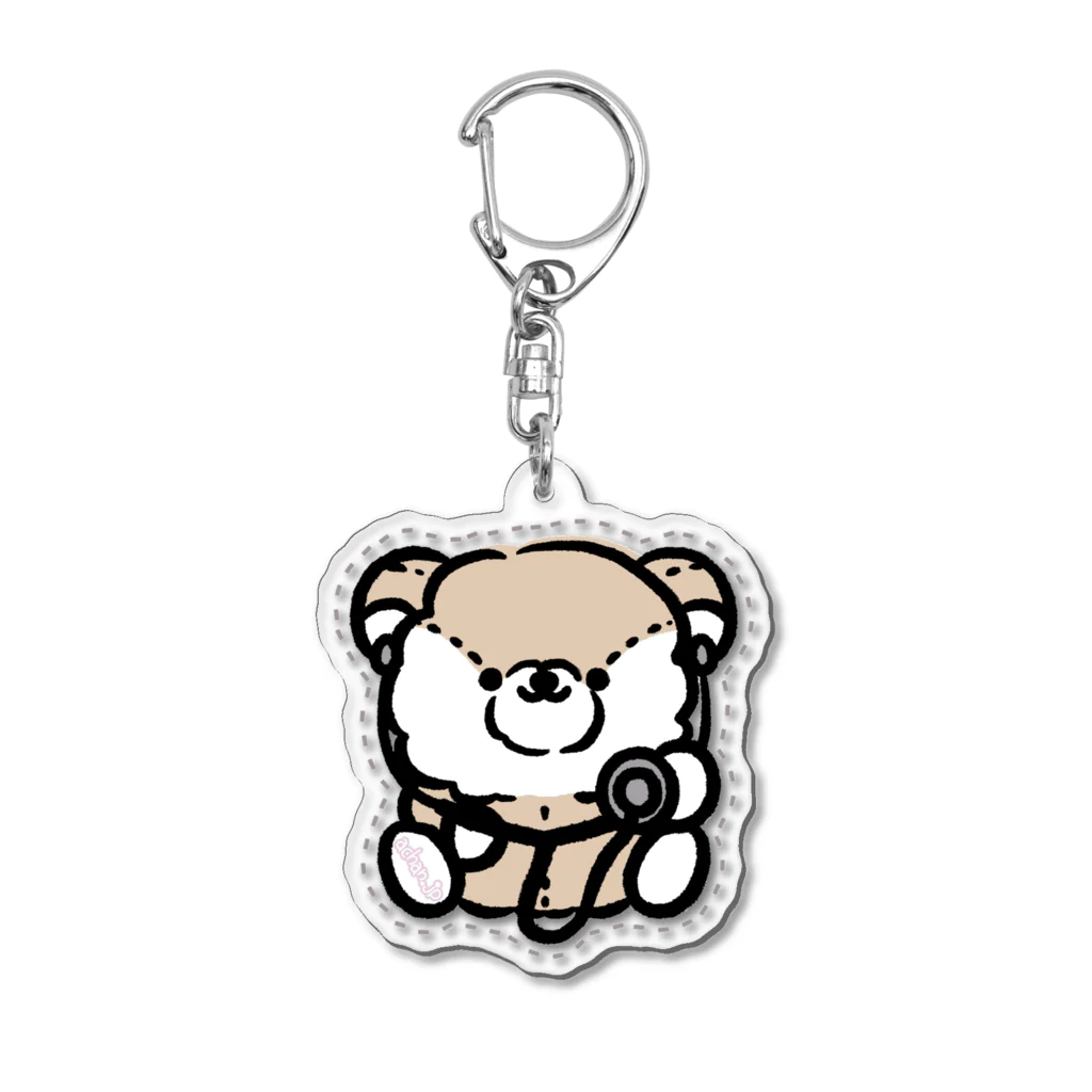 achaman•ﻌ•shopのあジャパンぐま Acrylic Key Chain