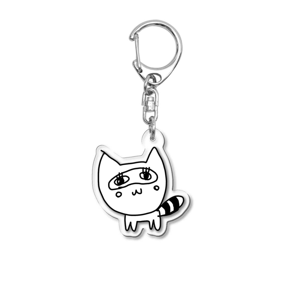 ねこたぬき＠自由奔放つよつよ発狂迷子系猫🐈👼のたぬきぱんつ Acrylic Key Chain