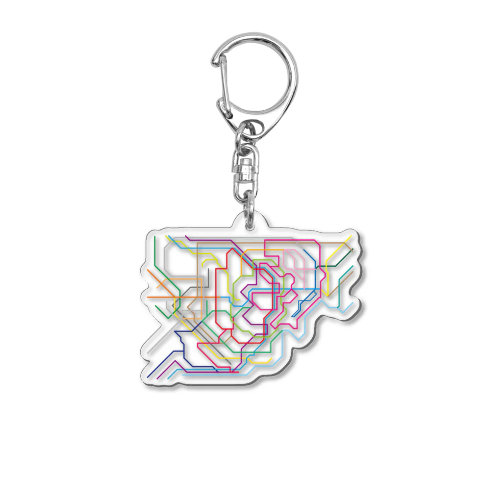 浅草車輌製作所車輌基地のRoute Color Acrylic Key Chain