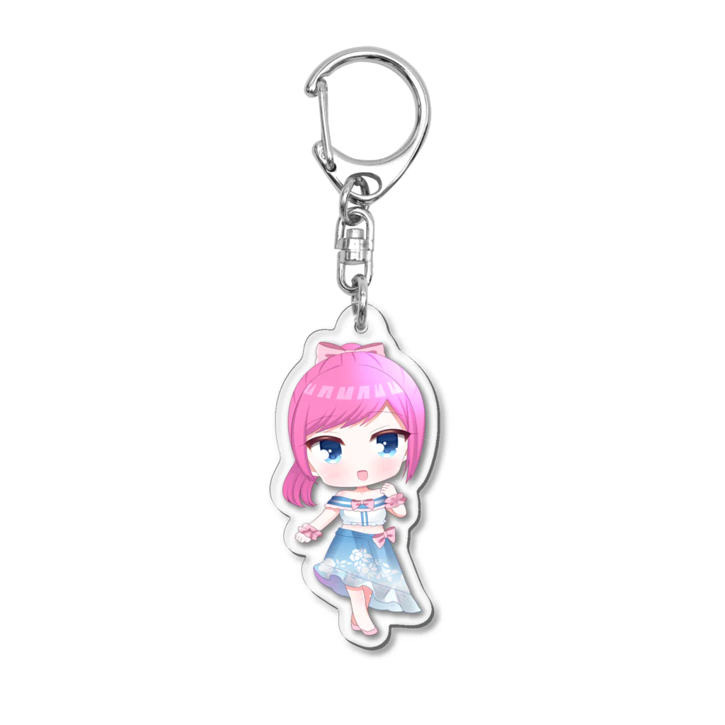 巫護まにの夏ドレスまに Acrylic Key Chain