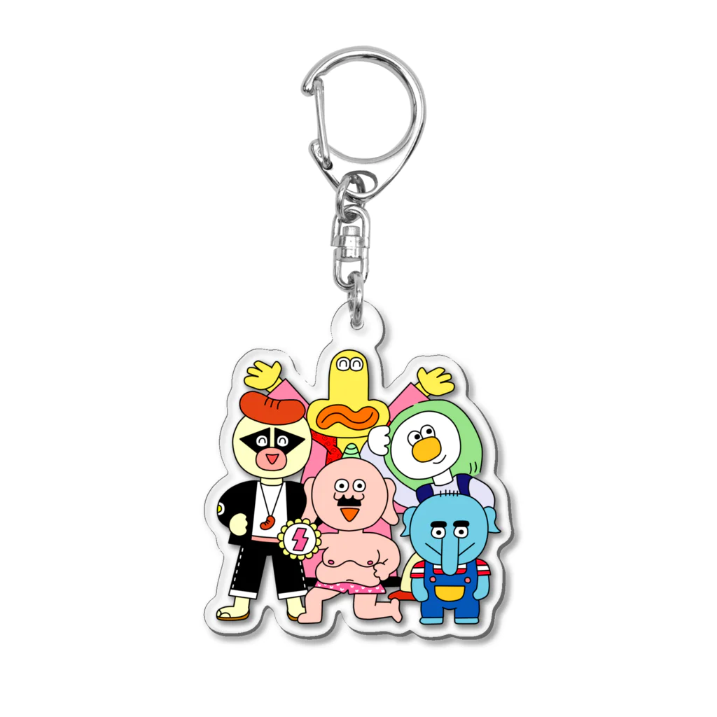 ナカノーテンキッズの仲良し５人組アクキー Acrylic Key Chain