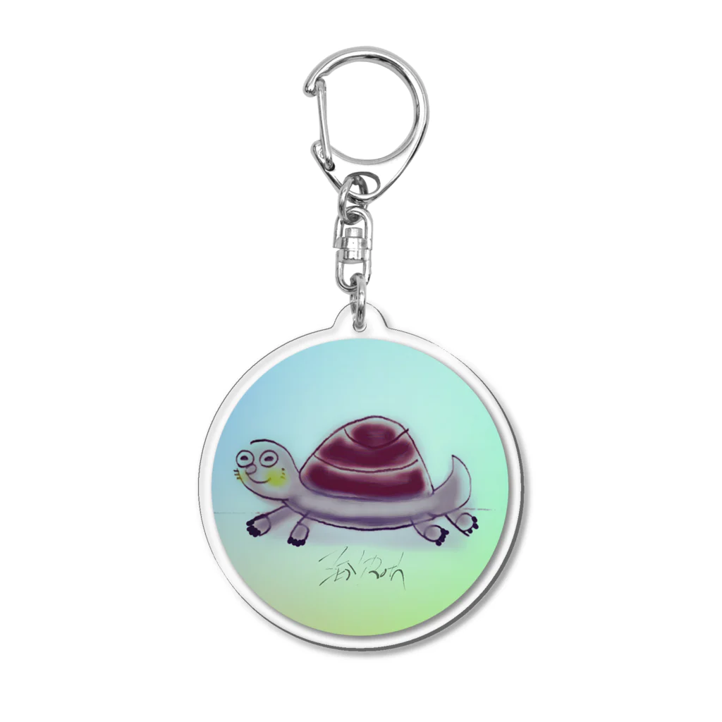 Round Gameのゼニ亀 Acrylic Key Chain