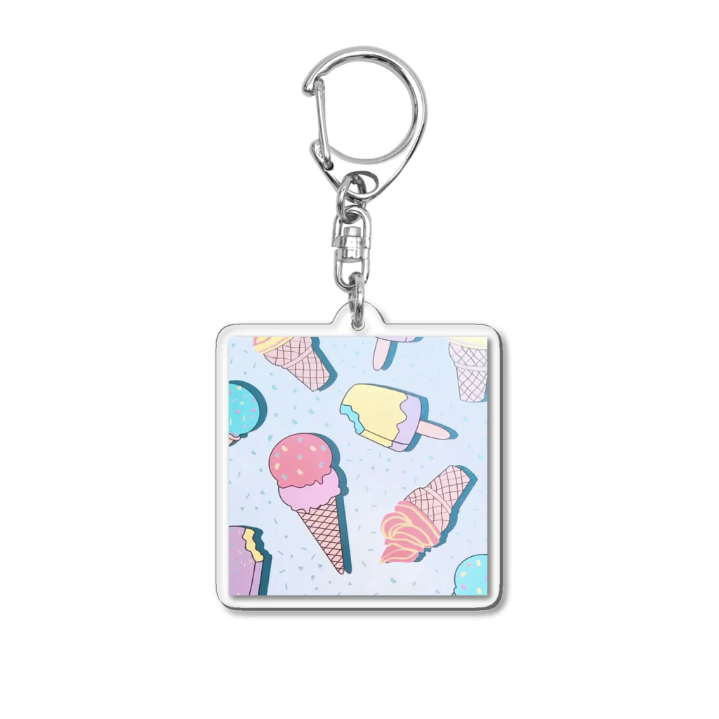 ゆぽまるのアイスクリーム Acrylic Key Chain