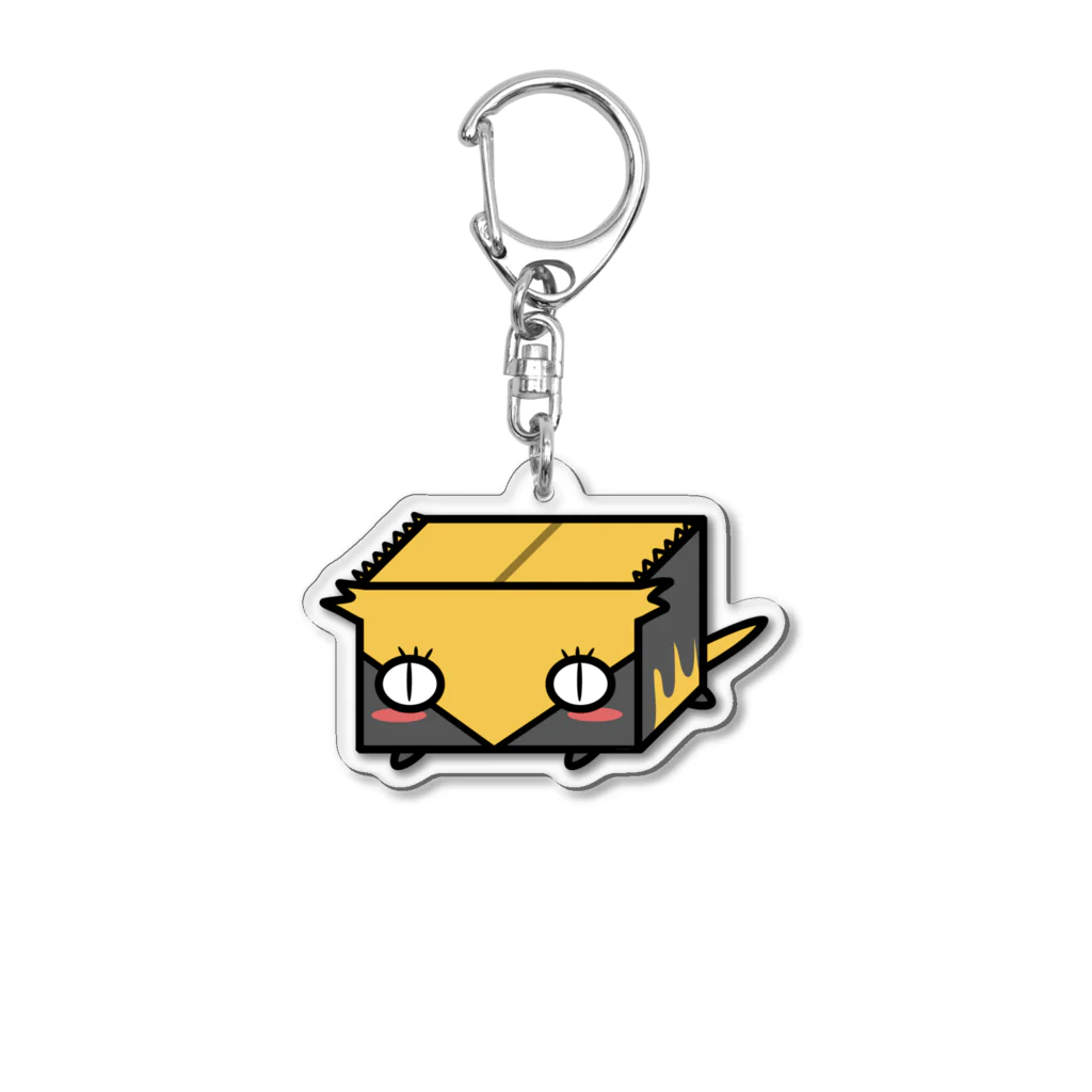 ハコヤモリのクレステッドゲッコー🦎 ハコヤモリ No.02 Acrylic Key Chain