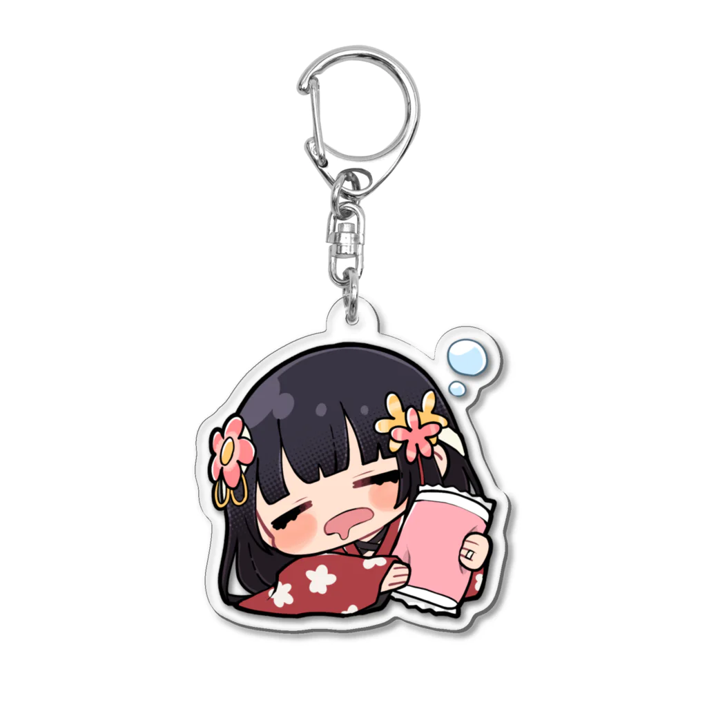 和花葉ちるのねむねむ和花葉ちる Acrylic Key Chain