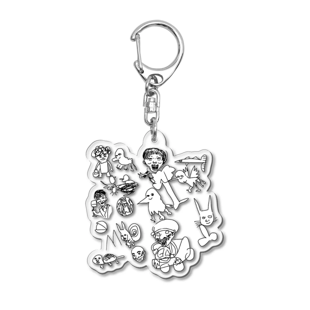 パイナップルMANのキモカワ大軍団 Acrylic Key Chain