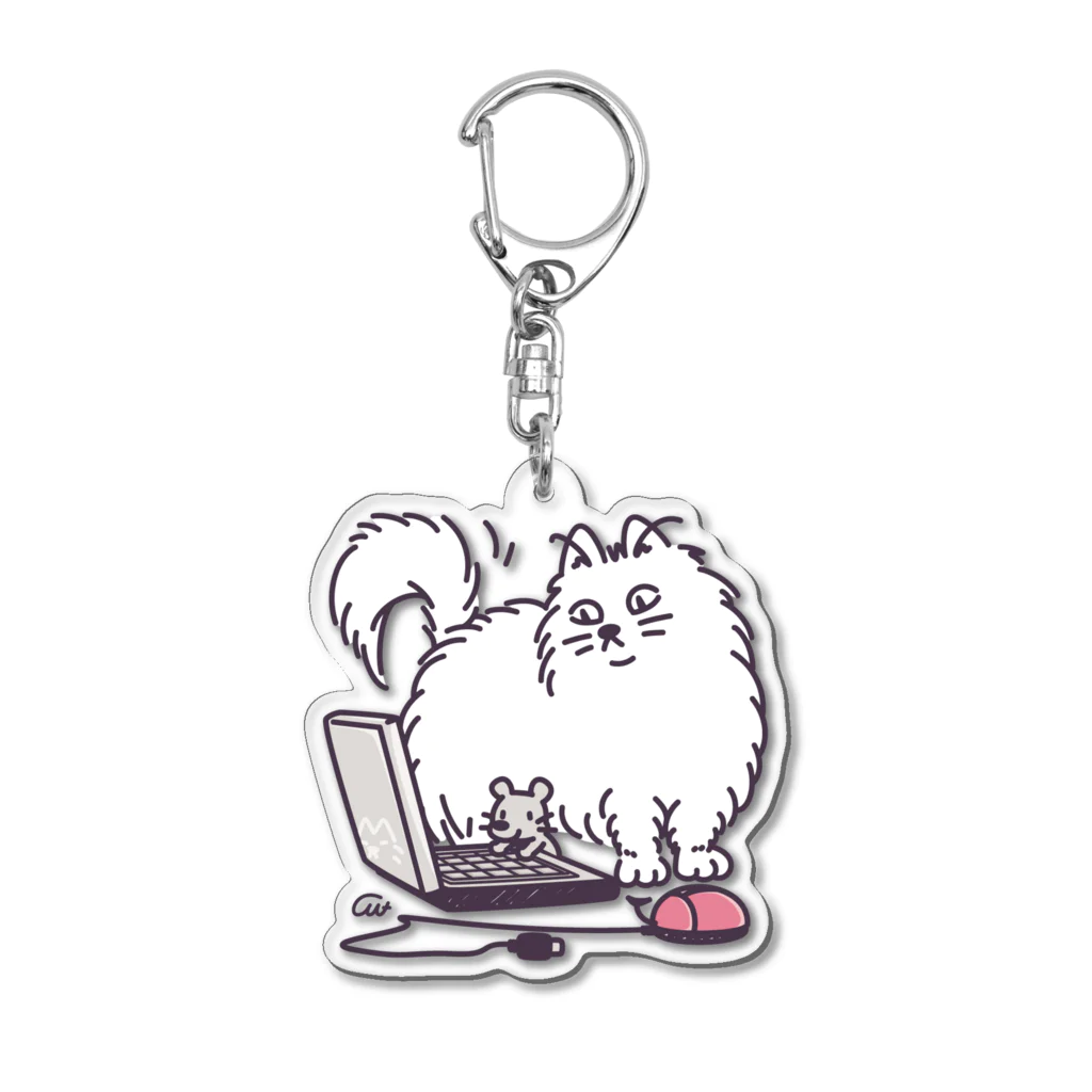 イラスト MONYAAT のワールドワイドでCHU*ak*st Acrylic Key Chain