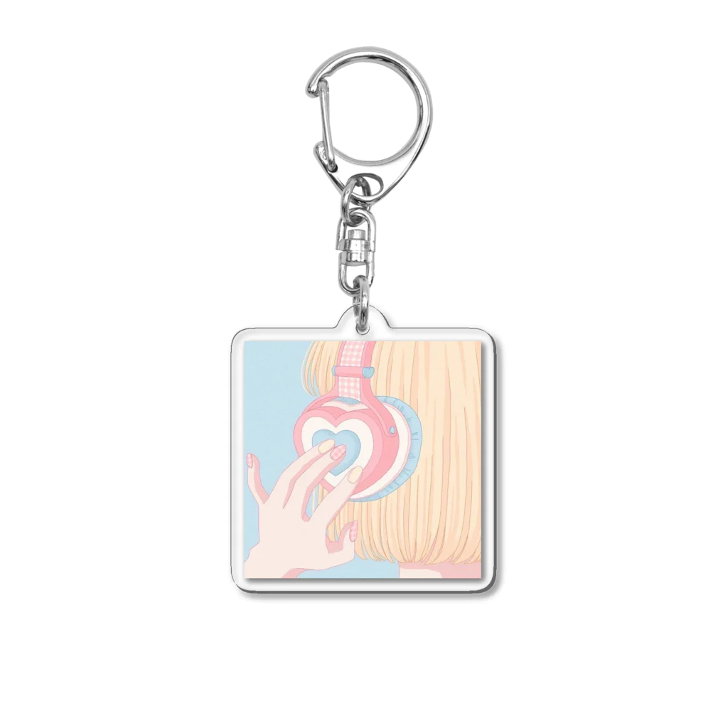 ゆぽまるのふんふん♪ Acrylic Key Chain