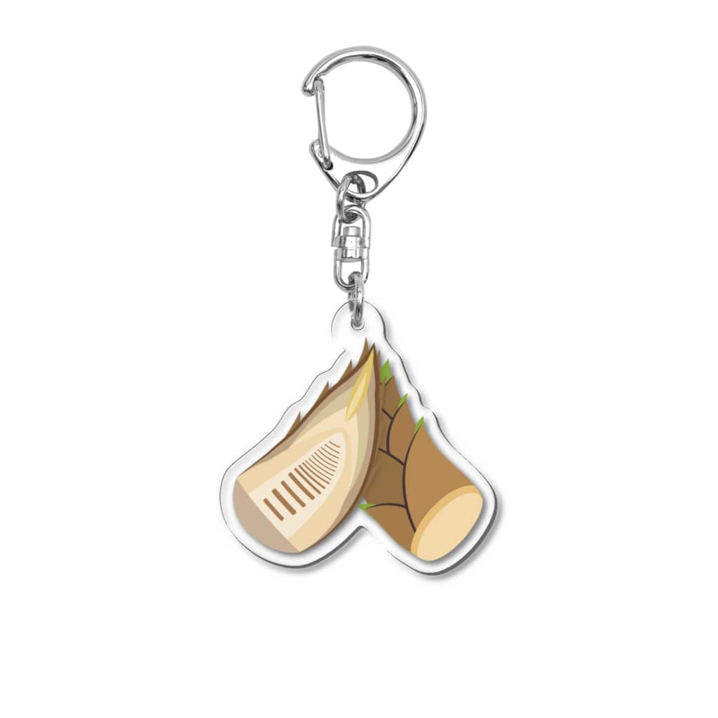 ★SUZURIのTシャツセール開催中！！！☆kg_shopのタケノコニョッキ【視力検査表パロディ】から Acrylic Key Chain