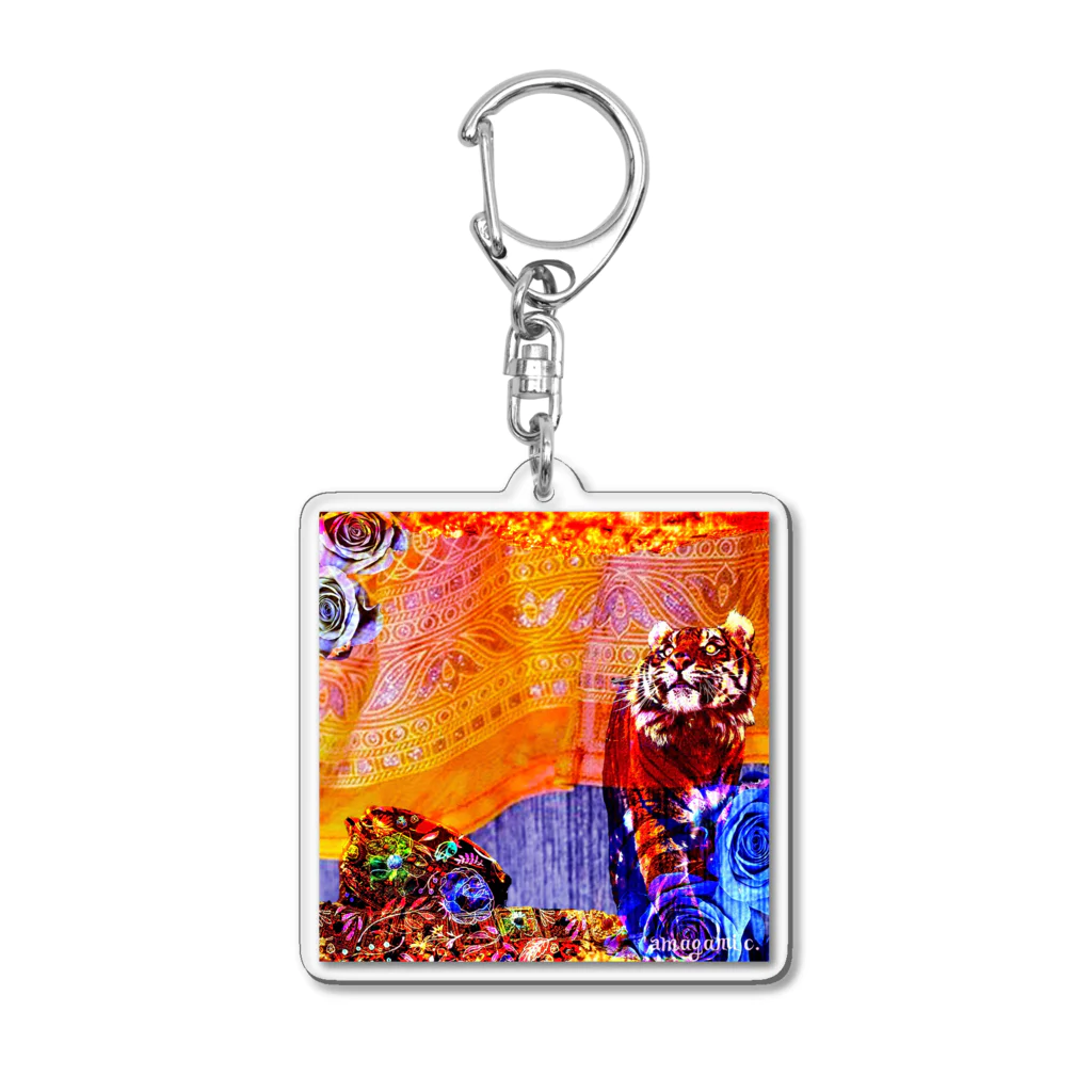 Laugh Rain Laboのtiger. Acrylic Key Chain