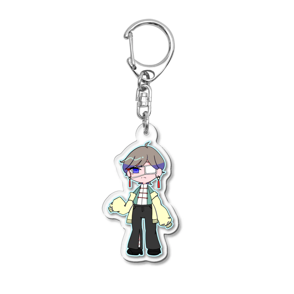 わにょーんのチャイナ服の男の子 Acrylic Key Chain