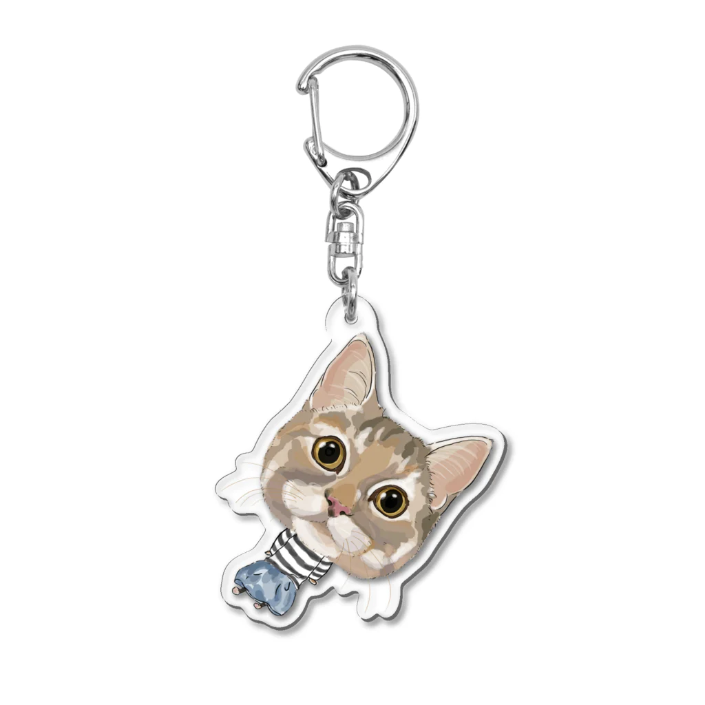 みきぞーん｜保護猫 ミッキー画伯と肉球とおともだちのlizu Acrylic Key Chain