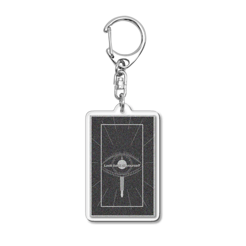 SafelyのSafely　目　Black Acrylic Key Chain