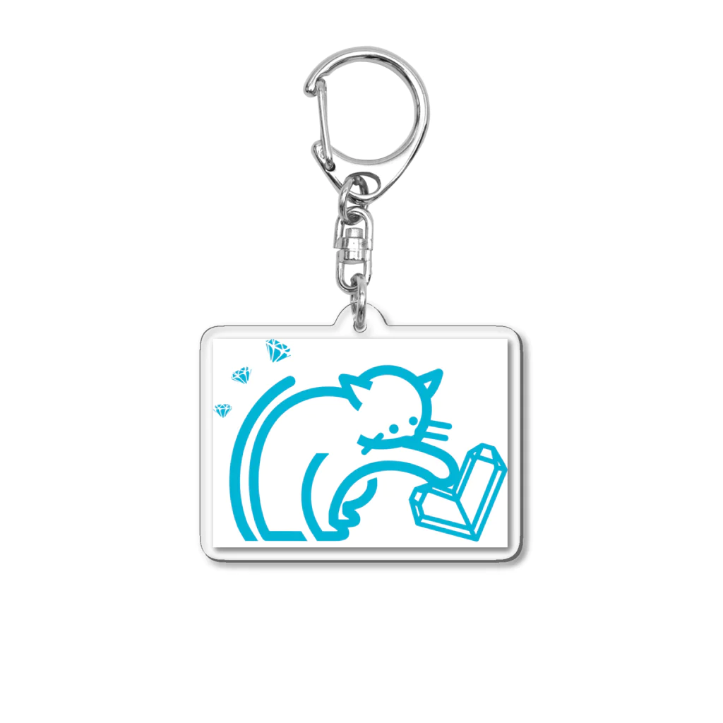 Cleavageの日本式双晶つんつんネコちゃーん Acrylic Key Chain