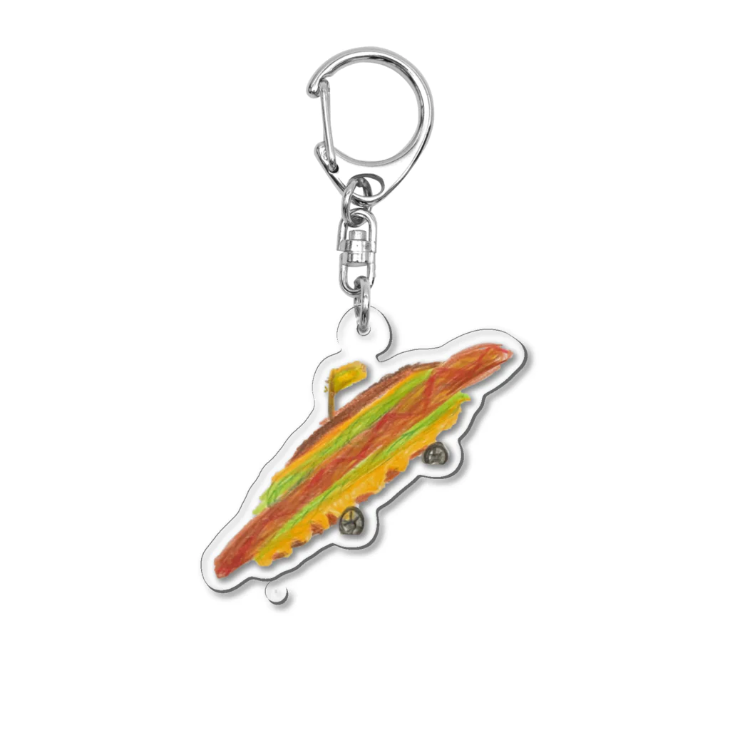 お雑煮のホットドッグ食べたい Acrylic Key Chain