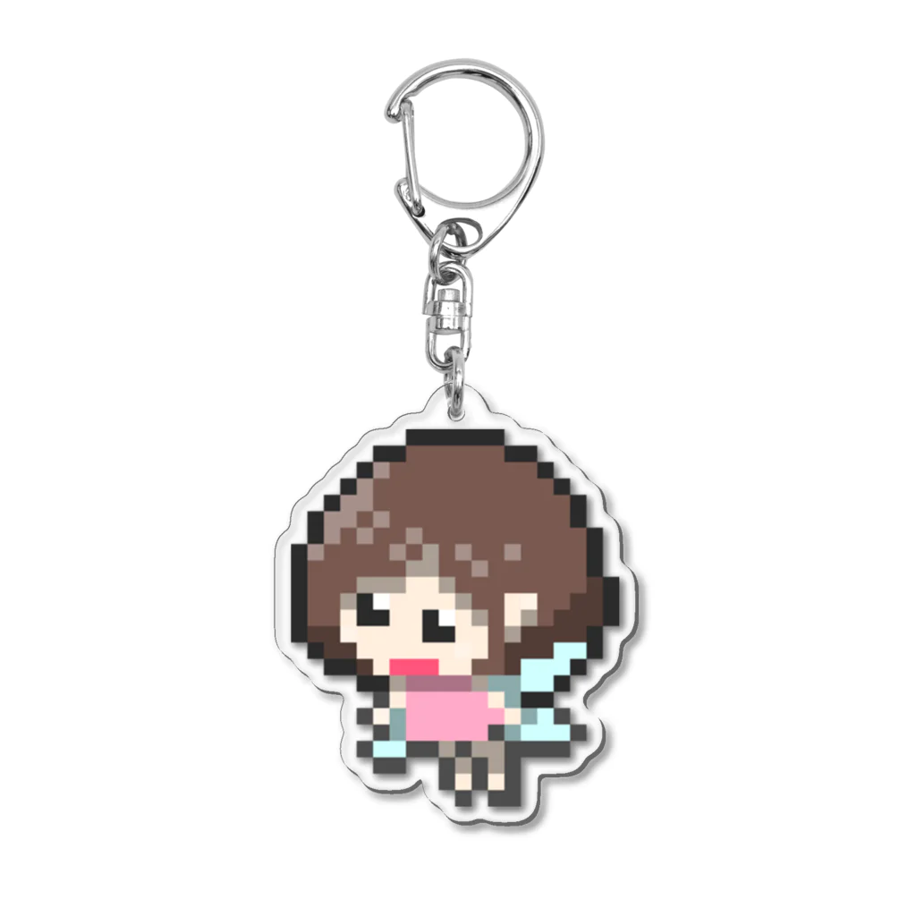 カジテツ玉子のうぷゆー（ドット絵）アクリルキーホルダー Acrylic Key Chain