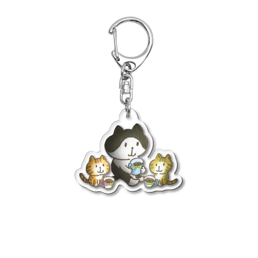 ティーポットCAFEのひだまりのようなキミたち Acrylic Key Chain