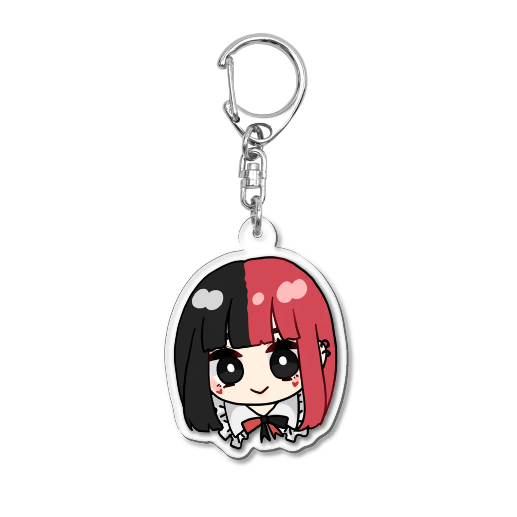 つゆしょっぷのツートンカラーな女の子 Acrylic Key Chain