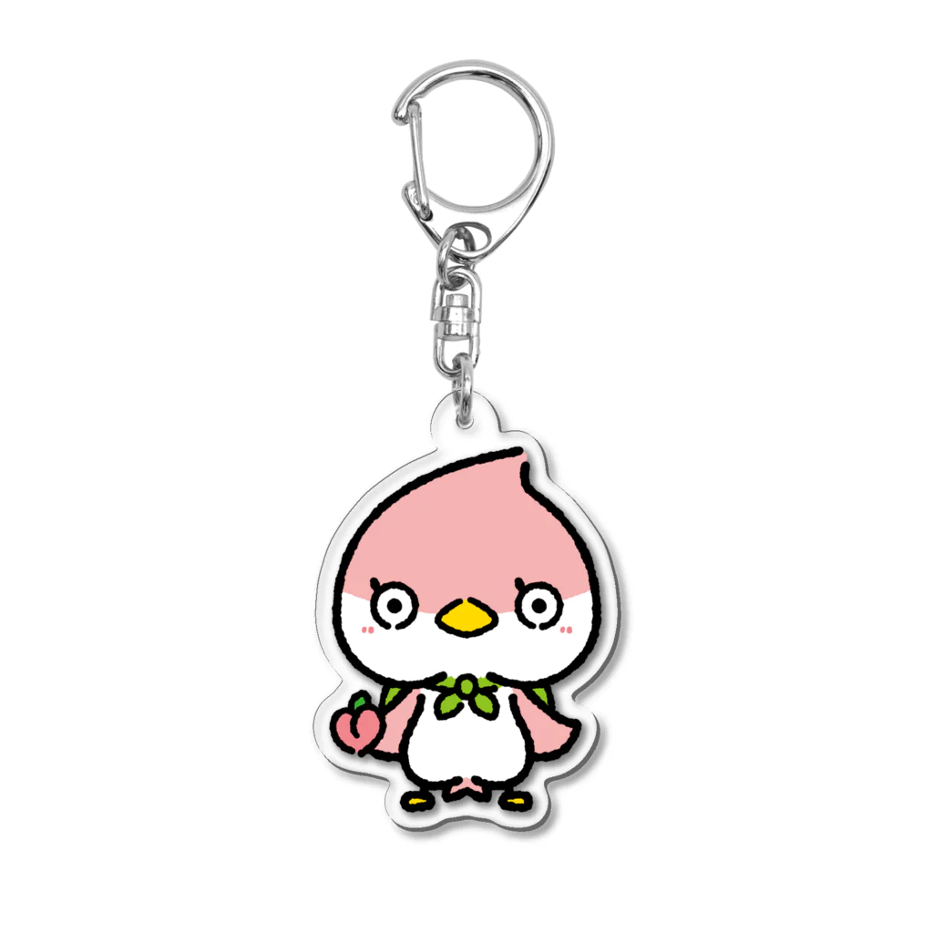 モモノスケ🍑🐦️のモモちゅん Acrylic Key Chain