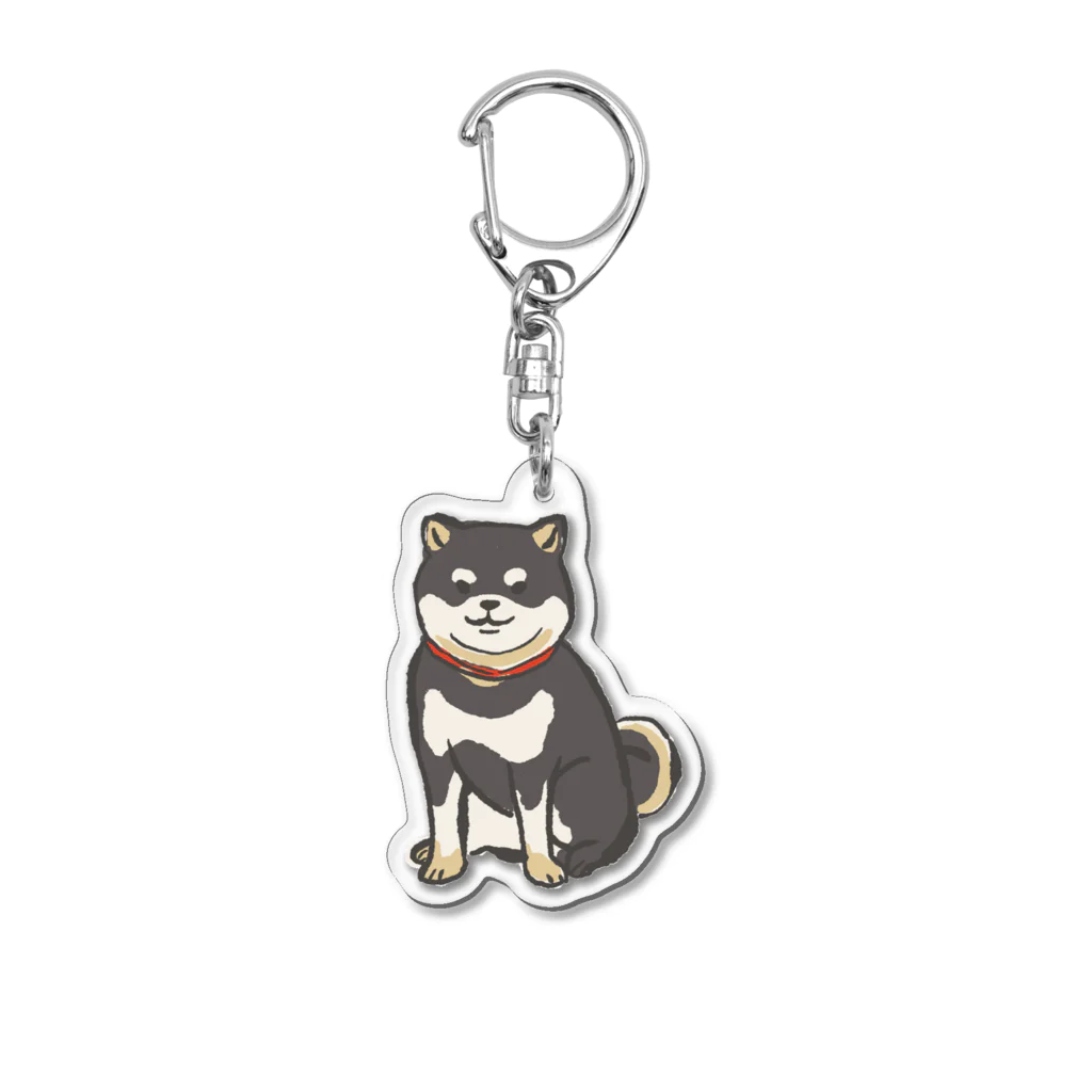 pandaticsの黒柴 Acrylic Key Chain