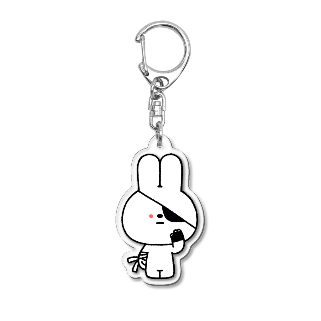 こつｗのおみせの量産うさぎ 中二病 Acrylic Key Chain