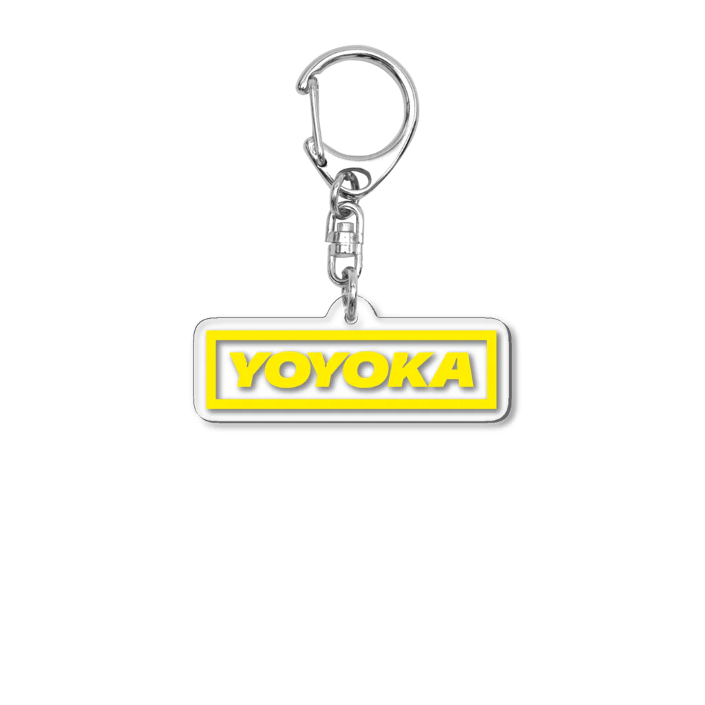 YOYOKAのYOYOKA LOGO 黄色 Acrylic Key Chain