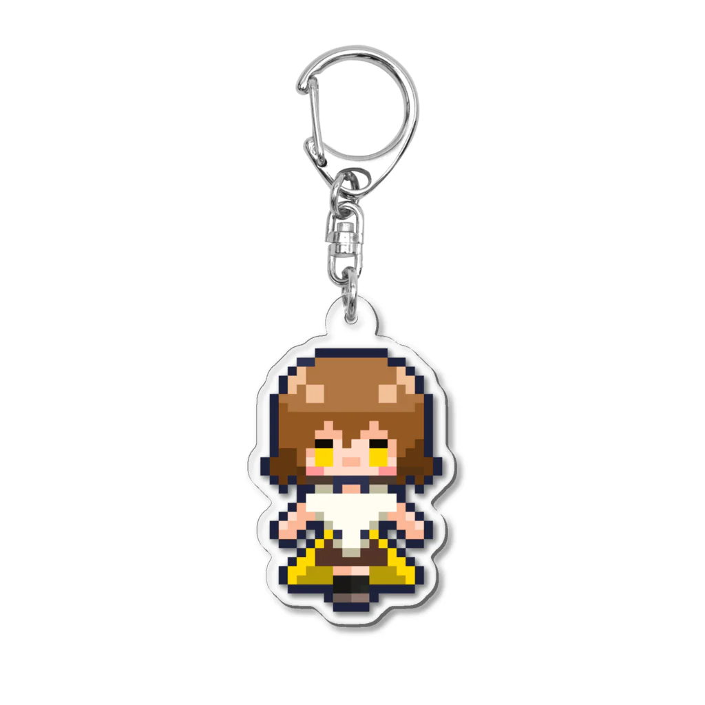 雫石 朔公式ショップ SUZURI店のドット絵朔ちゃん Acrylic Key Chain