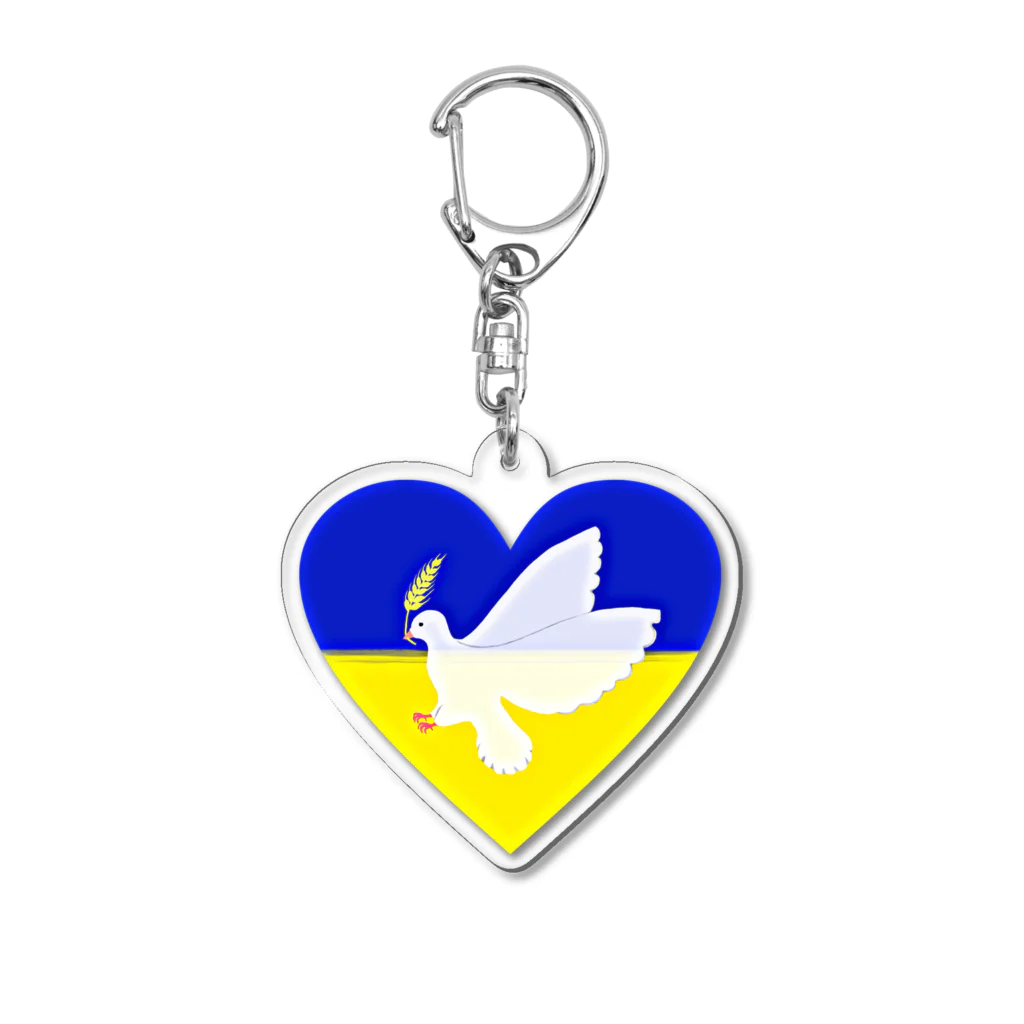 LalaHangeulのPray For Peace ウクライナ応援 Acrylic Key Chain