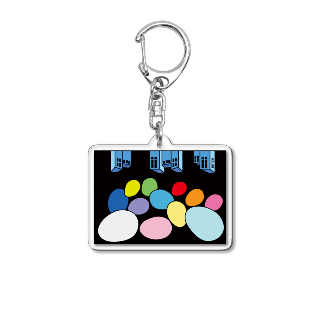 Blupiggの星の行進b Acrylic Key Chain