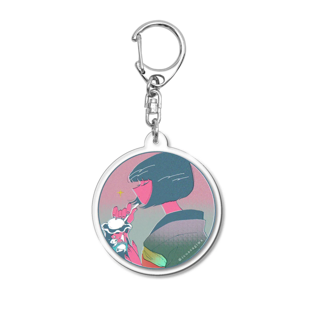 朝際イコ/ ICO ASAGIWAの喫茶あさぎわ Acrylic Key Chain