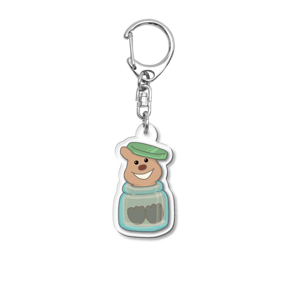 クオッカくおっかの瓶詰めクオッカ Acrylic Key Chain