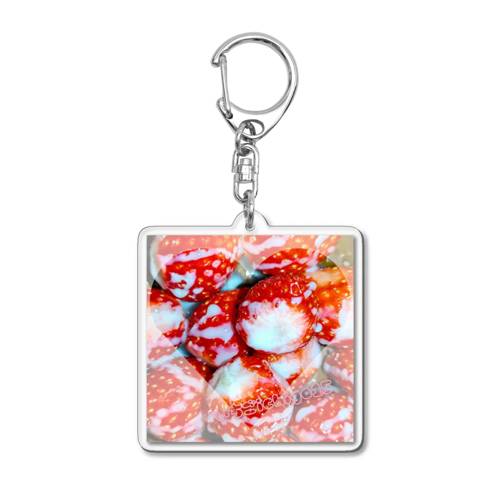 いちごichigo15苺のいちごichigo15の練乳苺 Acrylic Key Chain