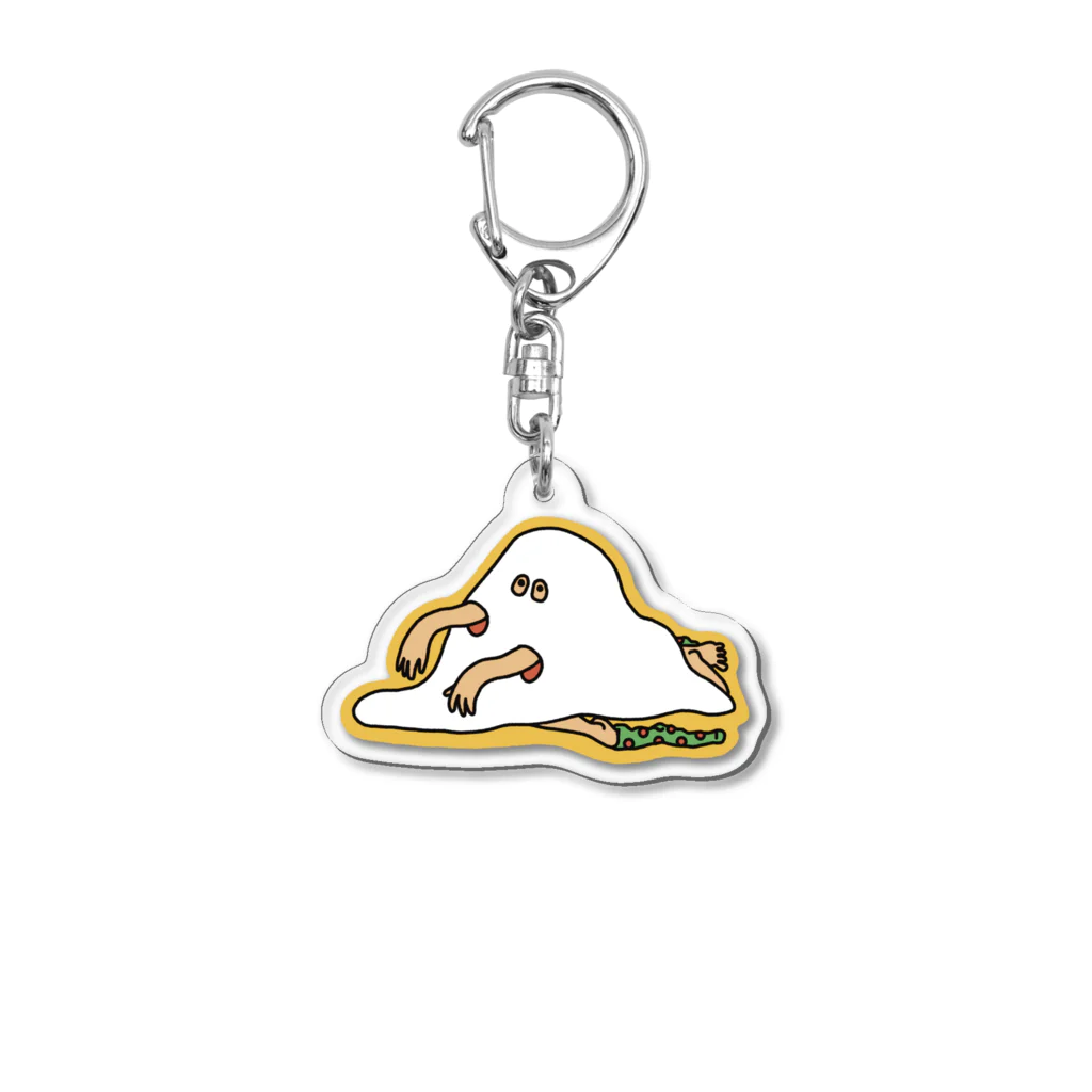 まんまるのみずたまおばけ Acrylic Key Chain