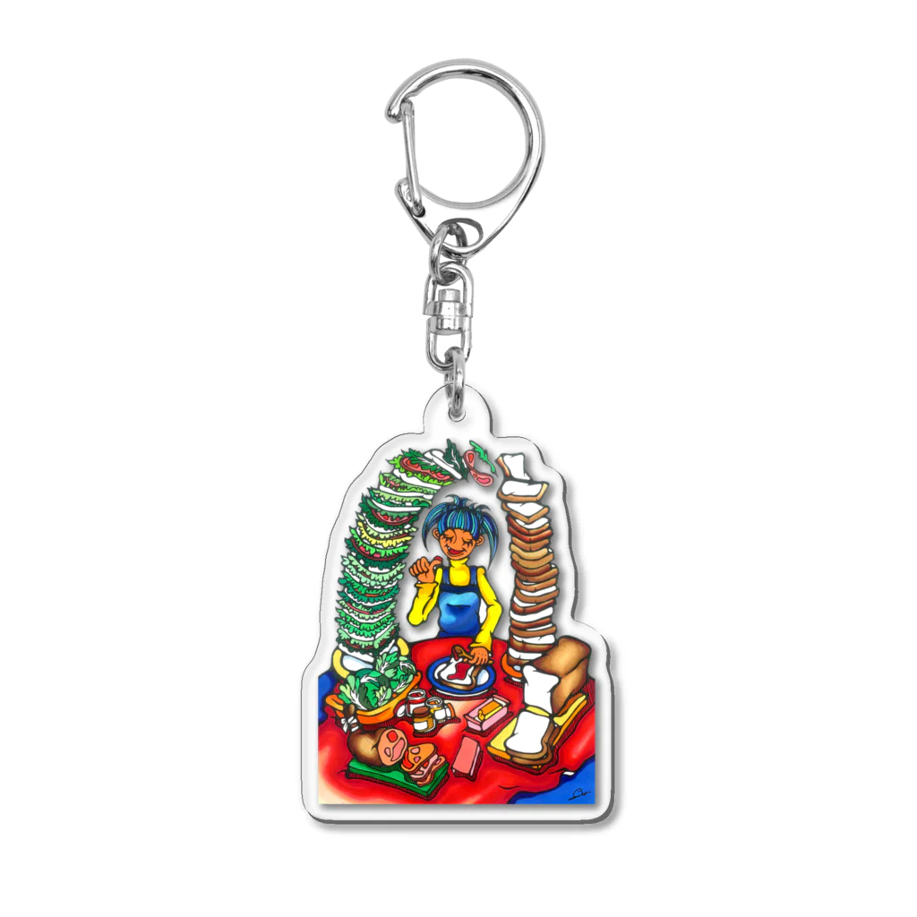 ◆◆◆◆ OCO's SHOP ◆◆◆◆【POP ART】の🌈sandwich Acrylic Key Chain