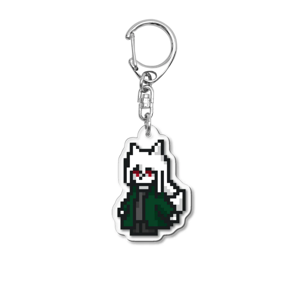 天底点付近のドット絵ネイ Acrylic Key Chain