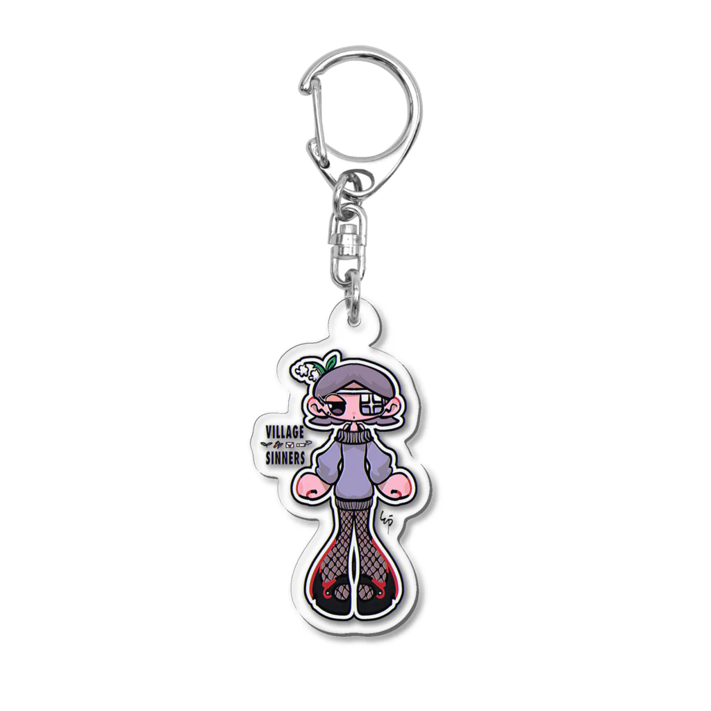 見物のゆら Acrylic Key Chain