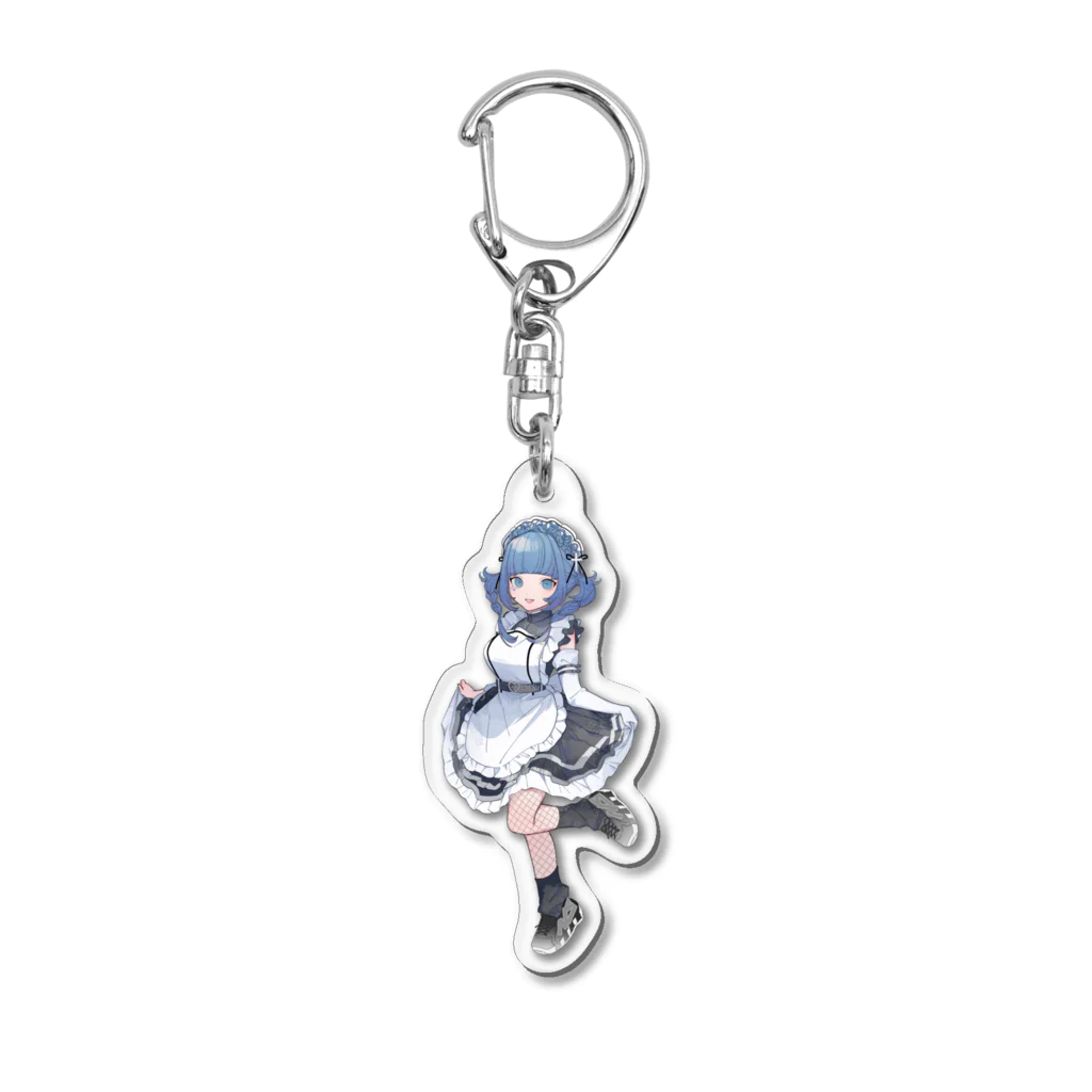 七瀬さくらの七瀬さくら サイバーメイド全身ver. Acrylic Key Chain