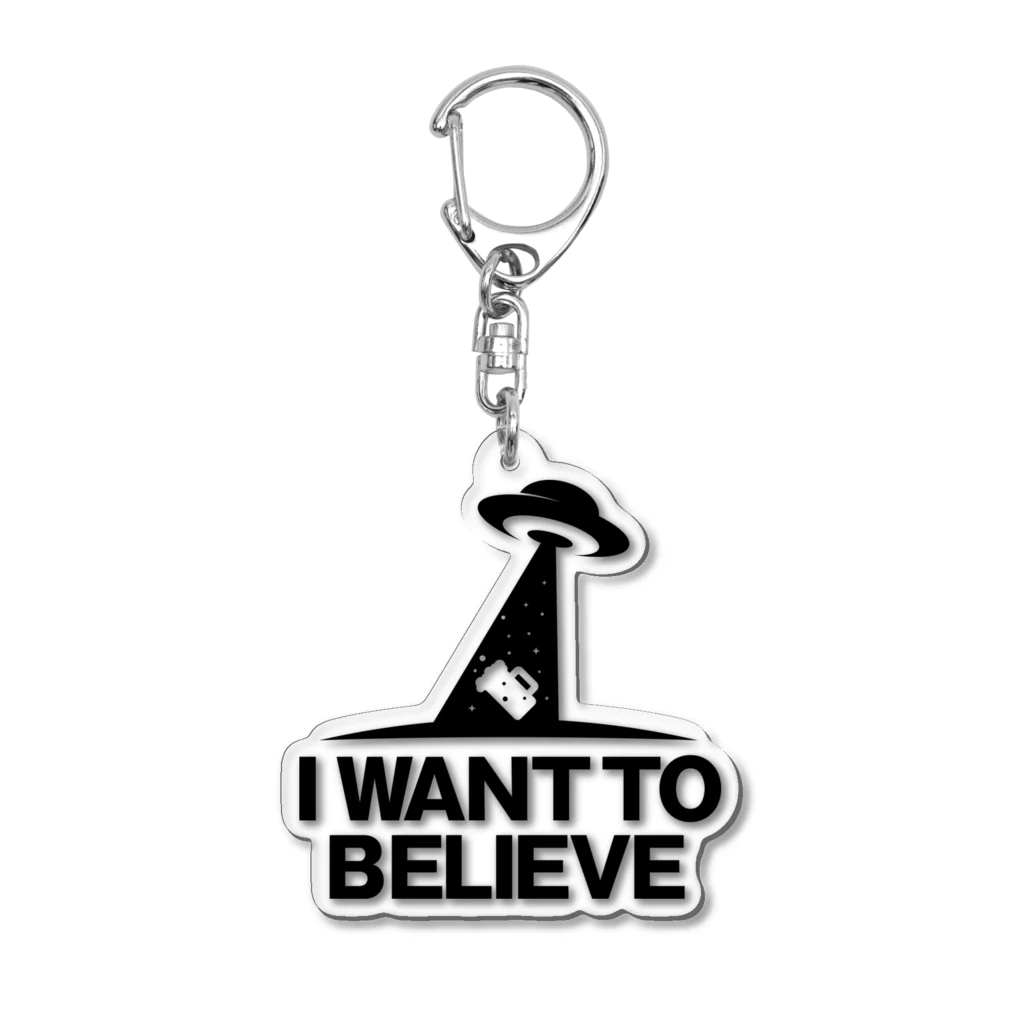 stereovisionのI WANT TO BELIEVE Acrylic Key Chain