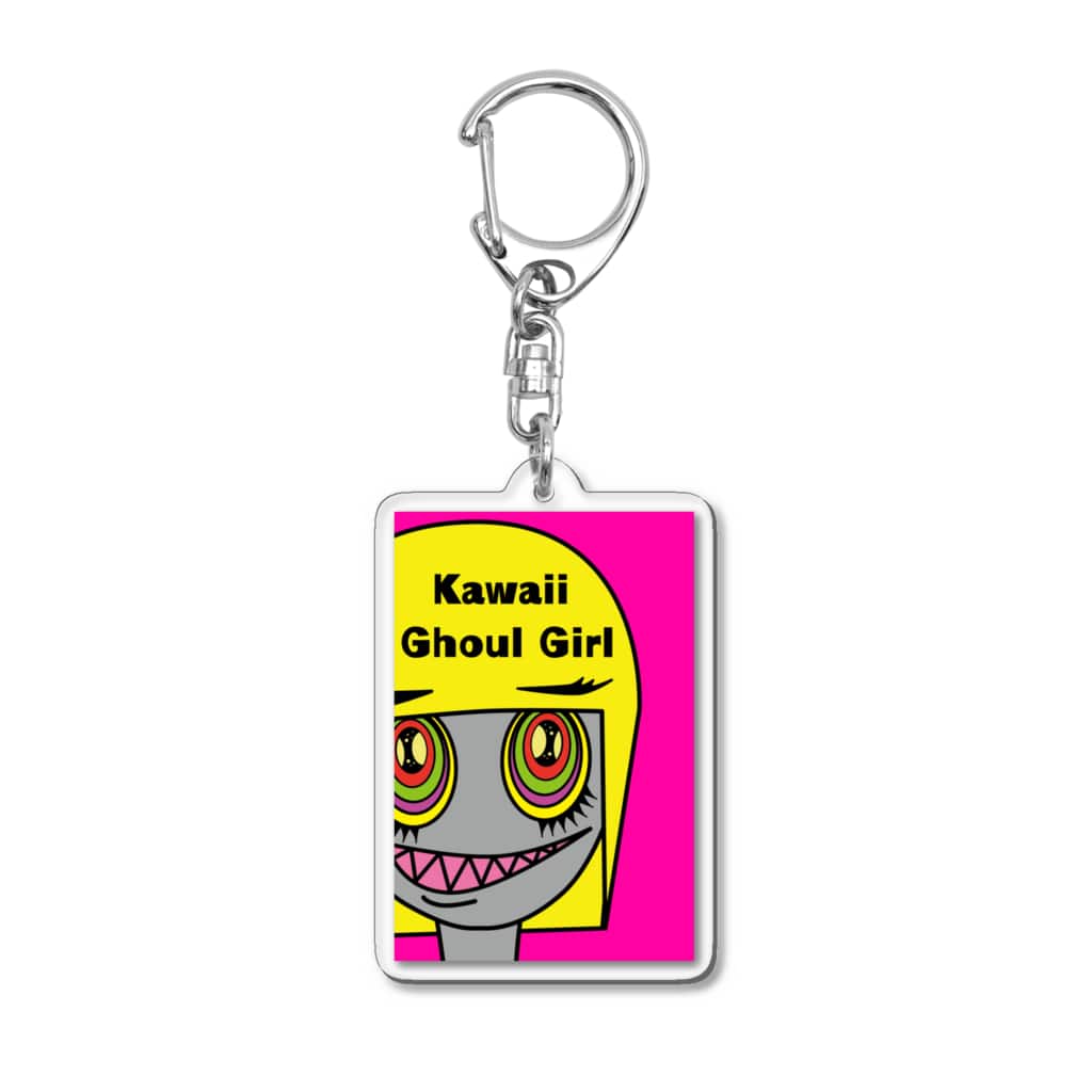 たすけんのイラストグッズのグールーのスー子さん（Kawaii Ghoul Girl） Acrylic Key Chain