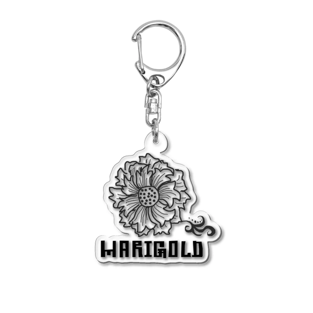 MARIGOLDのMARIGO白 Acrylic Key Chain