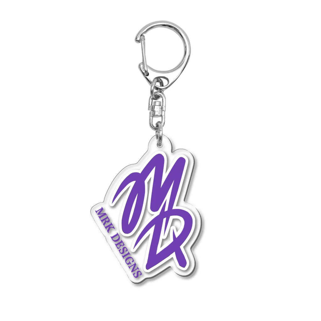 MRK DESIGNSのMD Logo  (Purple) アクリルキーホルダー