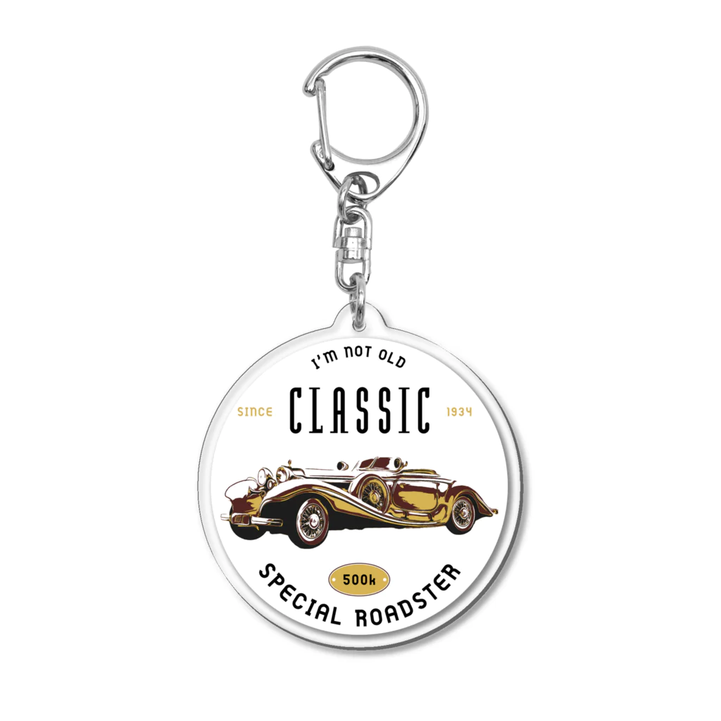 w/e NootyのClassic Car（MAISTO MERCEDES 500k） アクリルキーホルダー